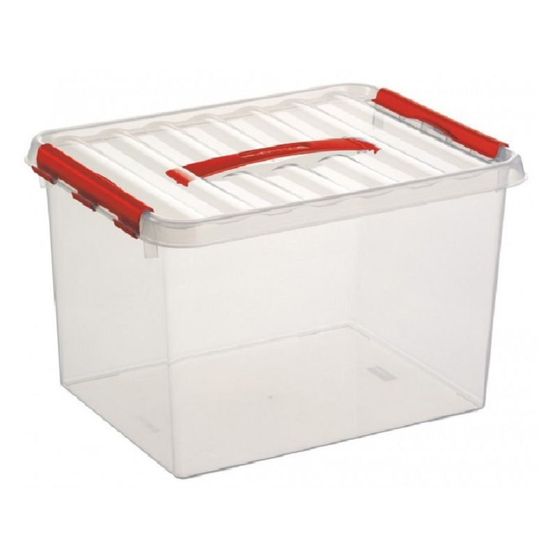 Sunware opbergbox-opbergdoos transparant 22 liter 40 x 30 x 26 cm