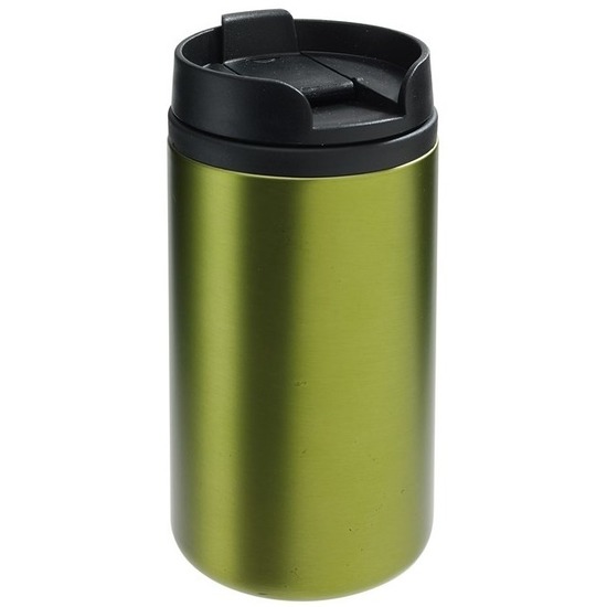 Thermo koffiebeker metallic groen 290 ml