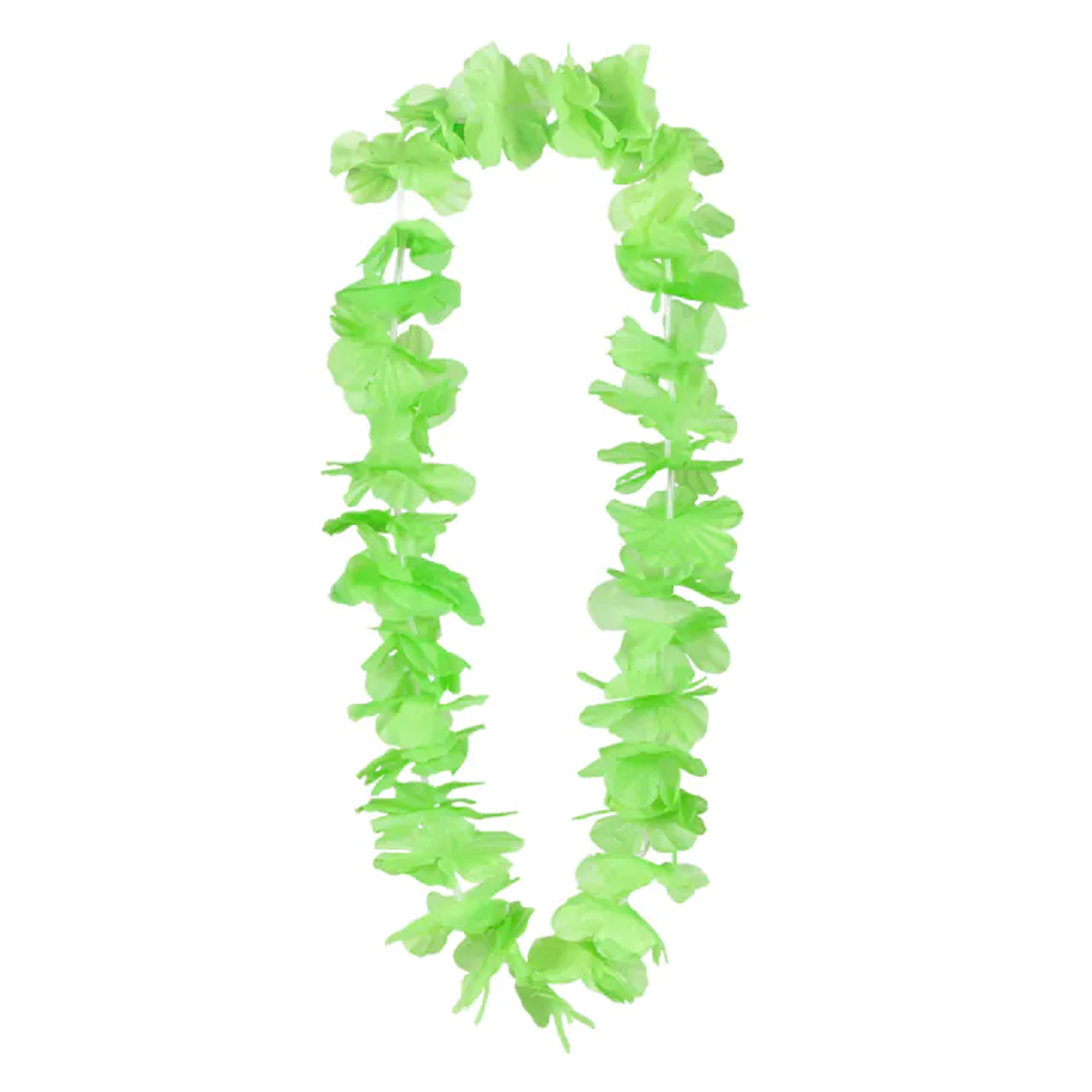Toppers Hawaii krans-slinger Tropische kleuren groen Bloemen hals slingers
