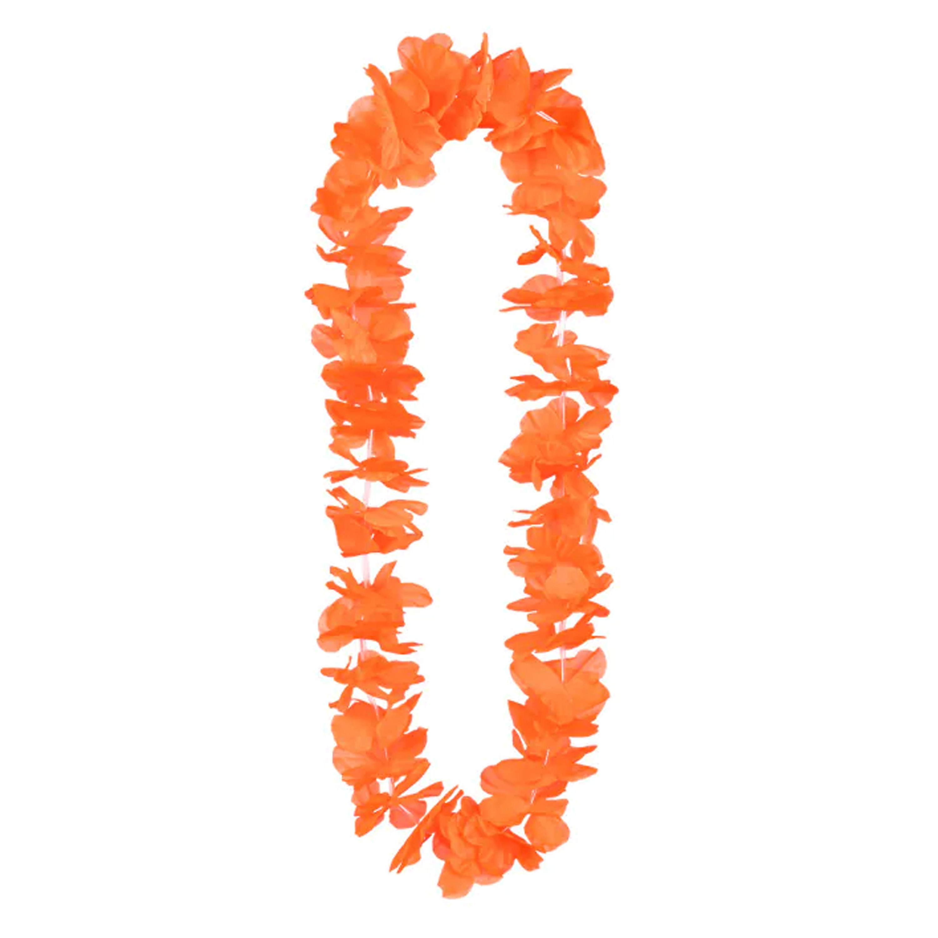 Toppers Hawaii krans-slinger Tropische kleuren oranje Bloemen hals slingers