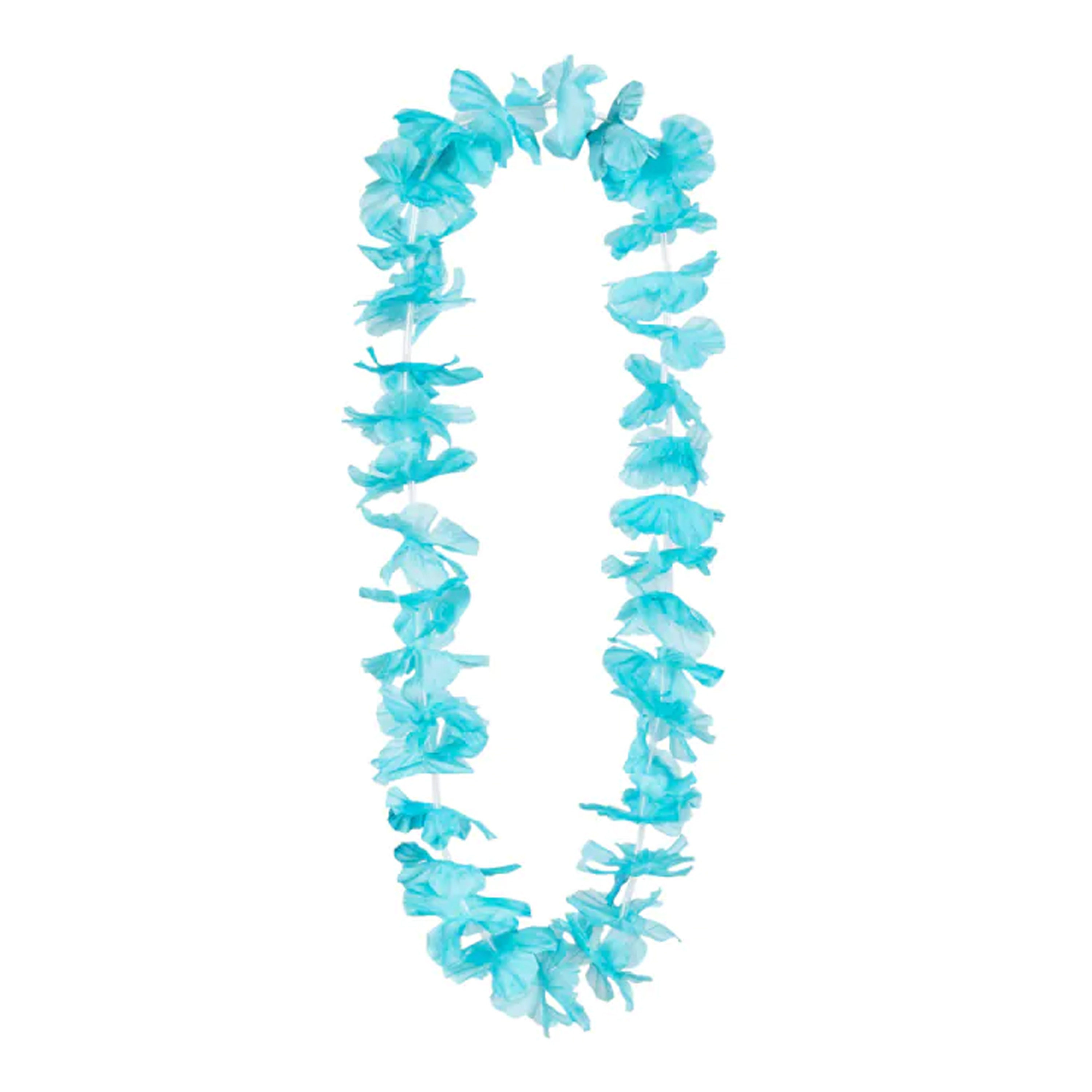 Toppers Hawaii krans-slinger Tropische kleuren turquoise blauw Bloemen hals slingers