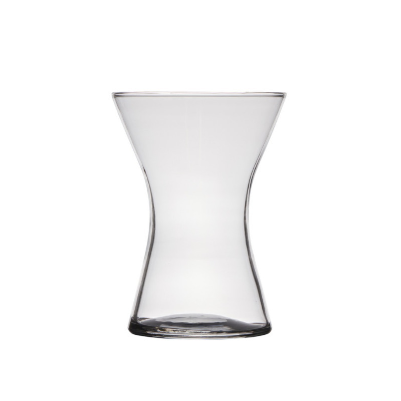 Transparante home-basics vaas-vazen van glas 20 x 14 cm