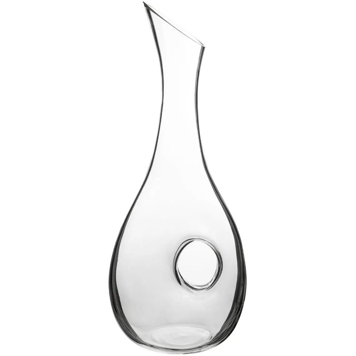 Wijn karaf-decanteer kan 1 liter van glas met slanke afgeschuinde hals