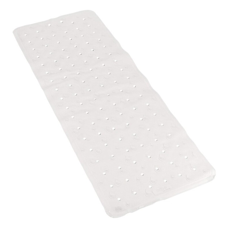 Witte anti-slip badmat 35 x 97 cm rechthoekig