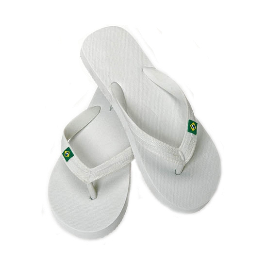 Witte flip flop slippers voor dames