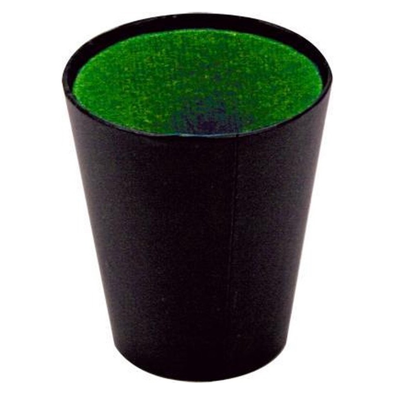 Yahtzee spel dobbelbeker 9 cm zwart-groen
