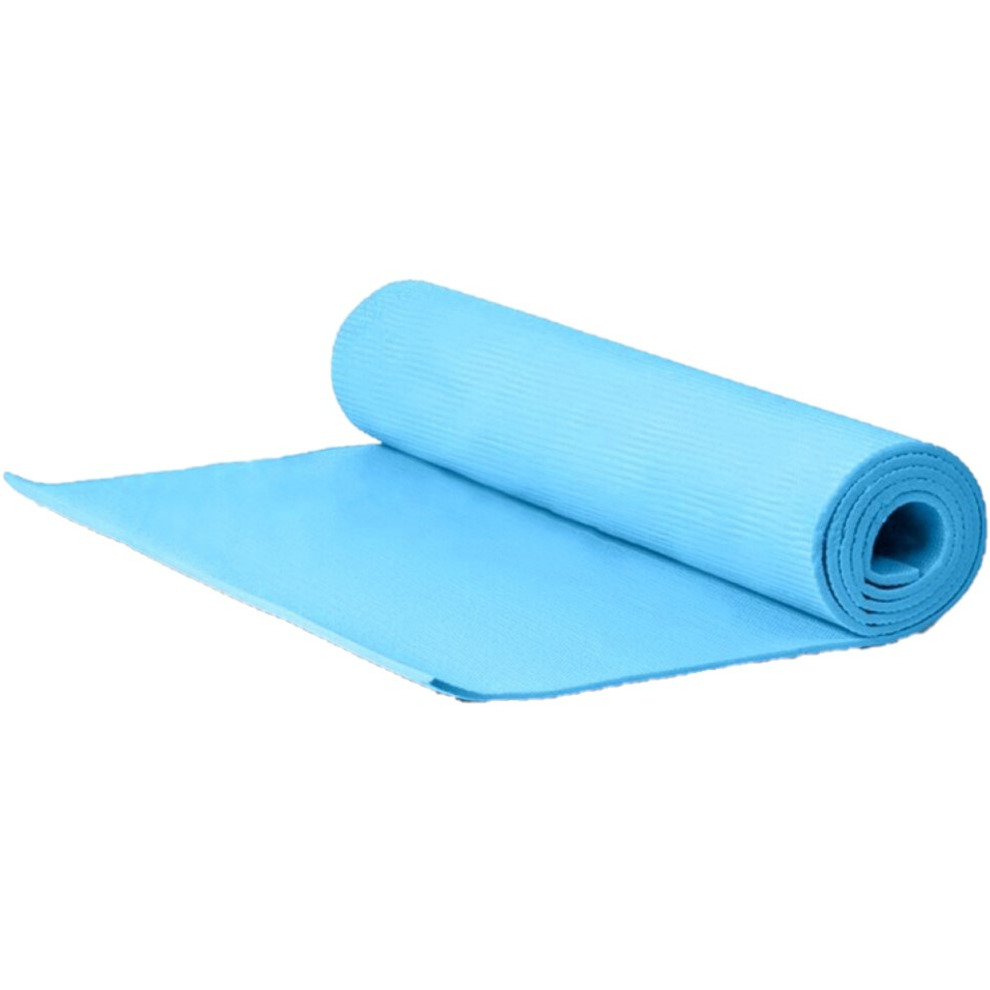 Yogamat-fitness mat blauw 173 x 60 x 0.6 cm
