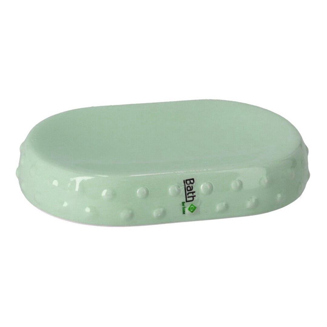 Zeephouder-zeepbakje groen keramiek 15 cm