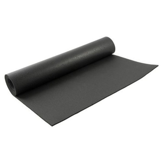 Zwarte yogamat-sportmat 180 x 60 cm