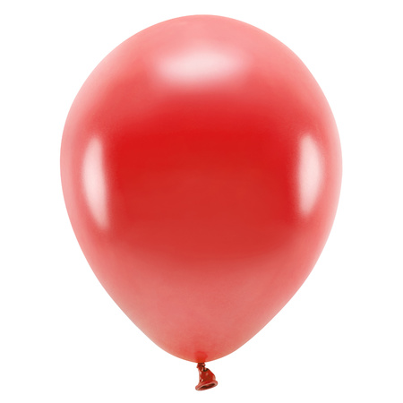 100x Red balloons 26 cm eco/biodegradable