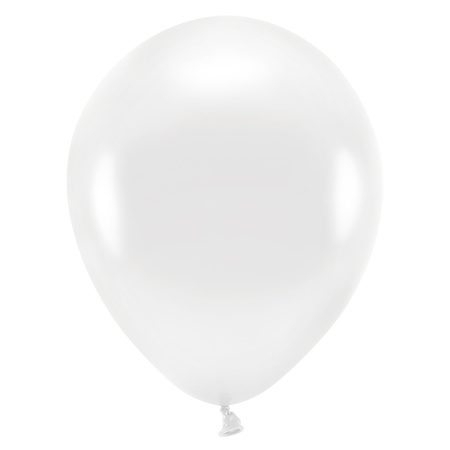 100x White balloons 26 cm eco/biodegradable