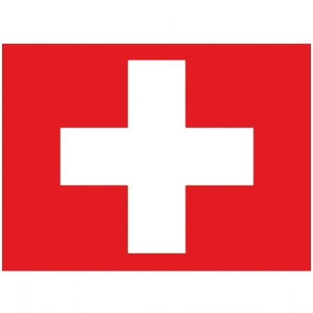 10x stuks Stickers van de Zwitserse vlag