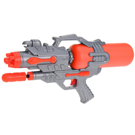 1x Kinderspeelgoed waterpistooltjes/waterpistolen met pomp 46 cm oranje