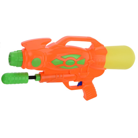 1x Kinderspeelgoed waterpistooltjes/waterpistolen met pomp 47 cm oranje