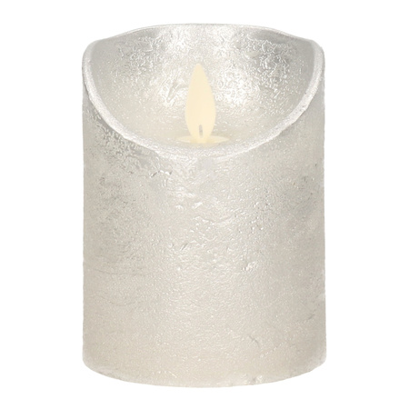 voorzichtig elf Behoefte aan 1x Zilveren LED kaarsen / stompkaarsen met bewegende vlam 10 cm -  Partyshopper Woonaccessoires winkel