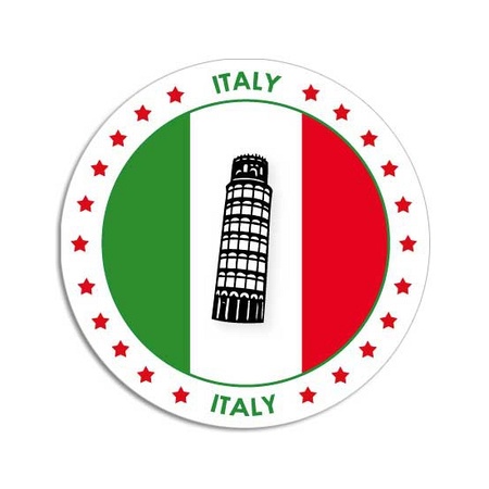 Italie vlag print bierviltjes