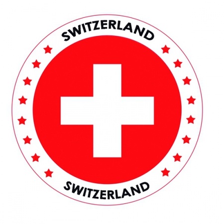 Zwitserland vlag print bierviltjes
