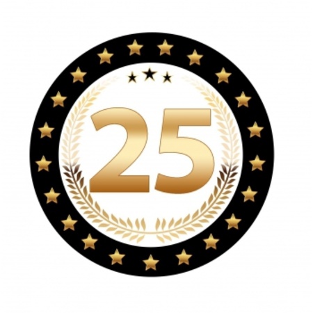 viering Toneelschrijver Zij zijn Luxe 25 zilveren jubileum bierviltjes - Partyshopper Bruiloft & Huwelijk  winkel