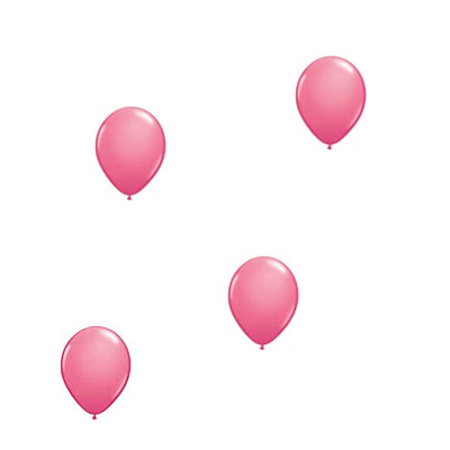 Helium tank met roze ballonnen 50 stuks