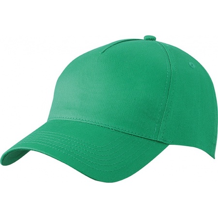 Verbieden omhelzing bijnaam 5-panel baseball petjes /caps in de kleur groen voor volwassenen -  Partyshopper Hoeden/petten/caps winkel