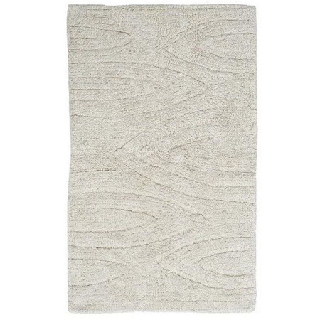 Badmat/badkamerkleed creme wit 80 x 50 cm rechthoekig