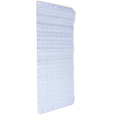 Badmat/douchemat anti-slip transparant vierkant patroon 69 x 39 cm