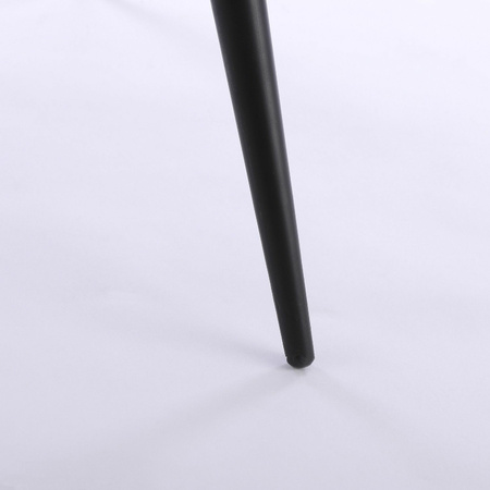 Bijzettafel Lagune rond metaal zwart 70 x 45.5 cm