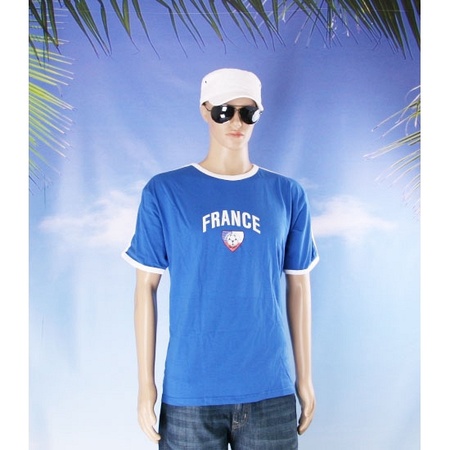 Blauw shirtje France print