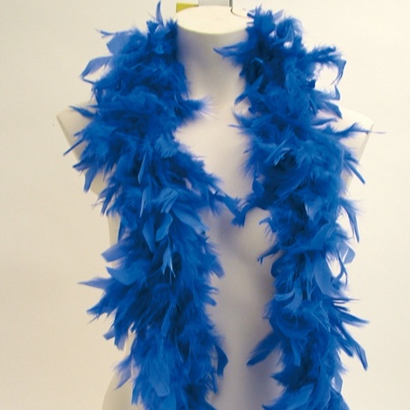 Blue feathers boa 180 cm