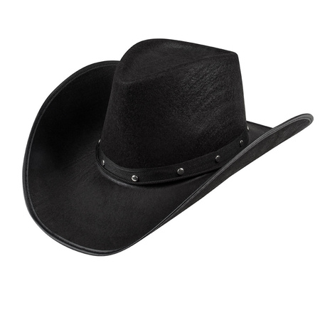 Carnaval verkleed Cowboy hoed Billy Boy - zwart - volwassenen - Western thema