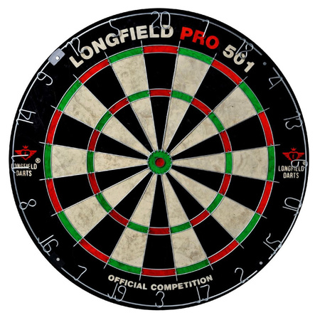 Dartboard Longfield pro 45,5 cm with 6x barrels