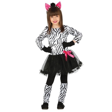 Verstikkend verantwoordelijkheid datum Carnaval/feest zebra verkleed outfit voor meisjes - Partyshopper  Dierenpakken winkel
