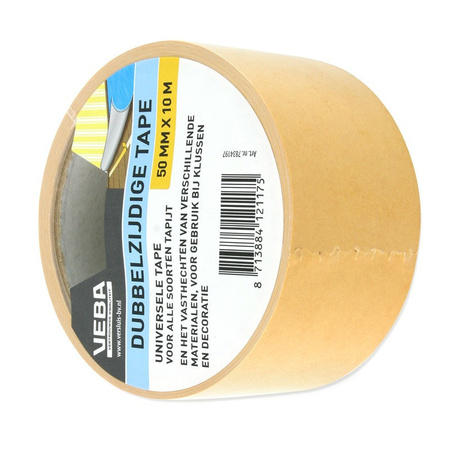 Double sided tape brown 50 mm x 10 m