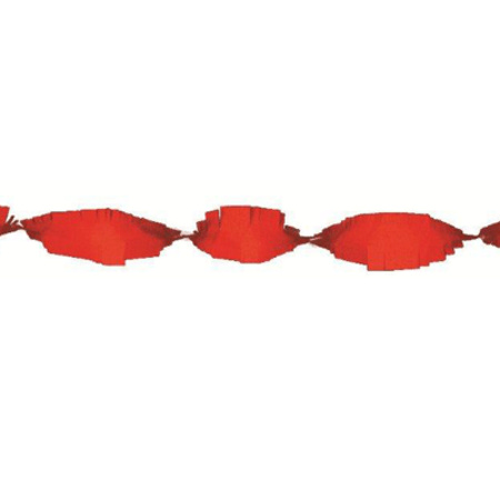 Crepe papieren slingers rood 24 m