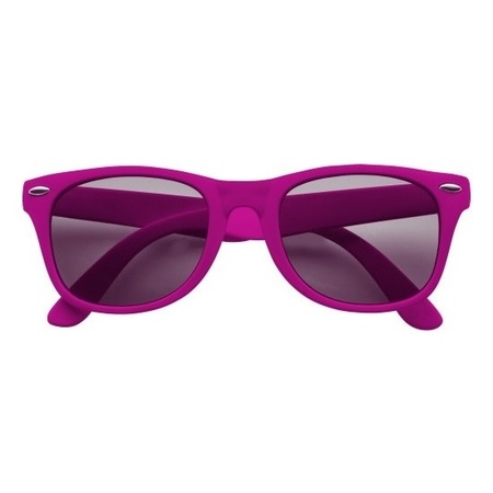 Sunglasses fuchsia pink plastic frame for adults
