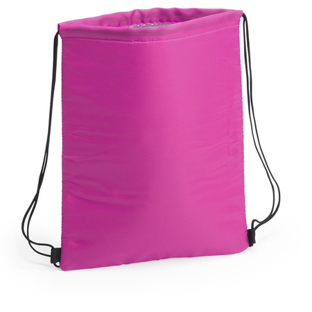 Fuchsia pink cooler bag backpack 32 x 42 cm