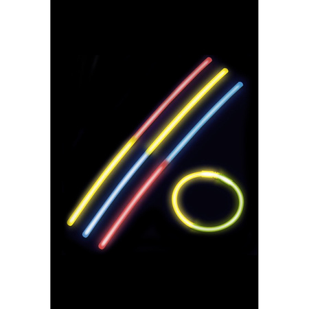Glow in the dark sticks - breaklights - 10x sticks van 20 cm - multi kleuren