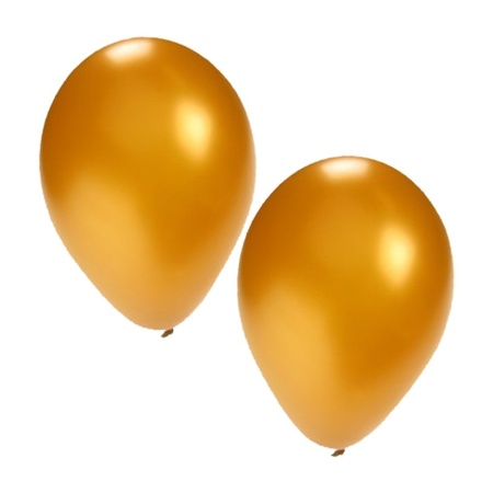 Ballonnen goud en geel 30x