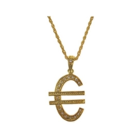 Ketting met euro teken goud