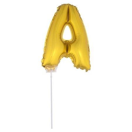 Opblaasbare letter ballon A goud - Feestartikelen diversen winkel