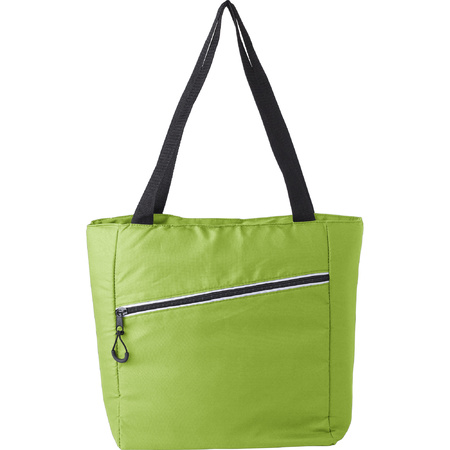 Large cooler bag carrying bag/shoulder bag lime green 30 x 43 x 16 cm 20 liters