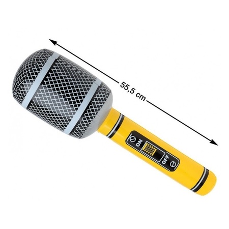 Feest opblaasbare microfoon 55 cm