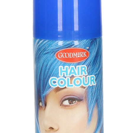 Blauwe hairspray