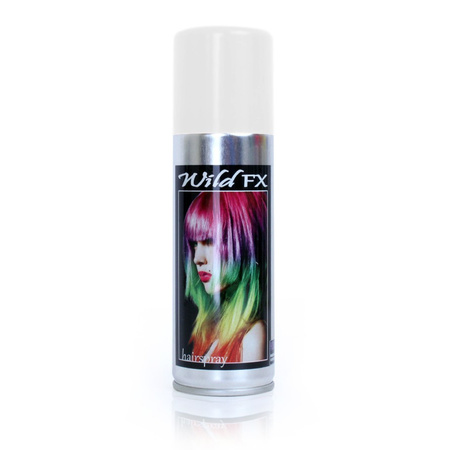Set van 3x kleuren haarverf/haarspray van 125 ml - Groen, Oranje en Wit