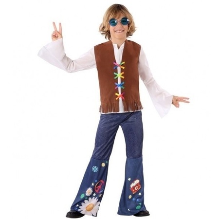 Verkleedkostuum hippie 60s voor jongens - Partyshopper Geschiedenis winkel