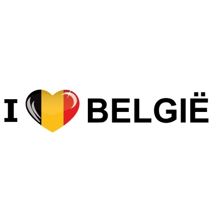 Koffer stickers I Love Belgie