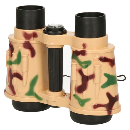 Kids binoculars army camouflage brown 15 cm