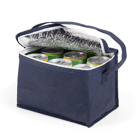 Small cooler bag for lunch blue 20 x 14 x 13 cm 3.5 liters