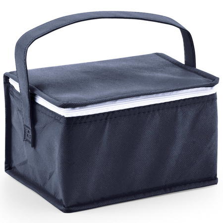 Small cooler bag for lunch blue 20 x 14 x 13 cm 3.5 liters
