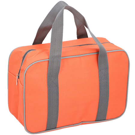 Small cooler bag for lunch orange 29 x 19 x 12 cm 7 liters